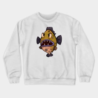 Cute Bass Drawing Crewneck Sweatshirt